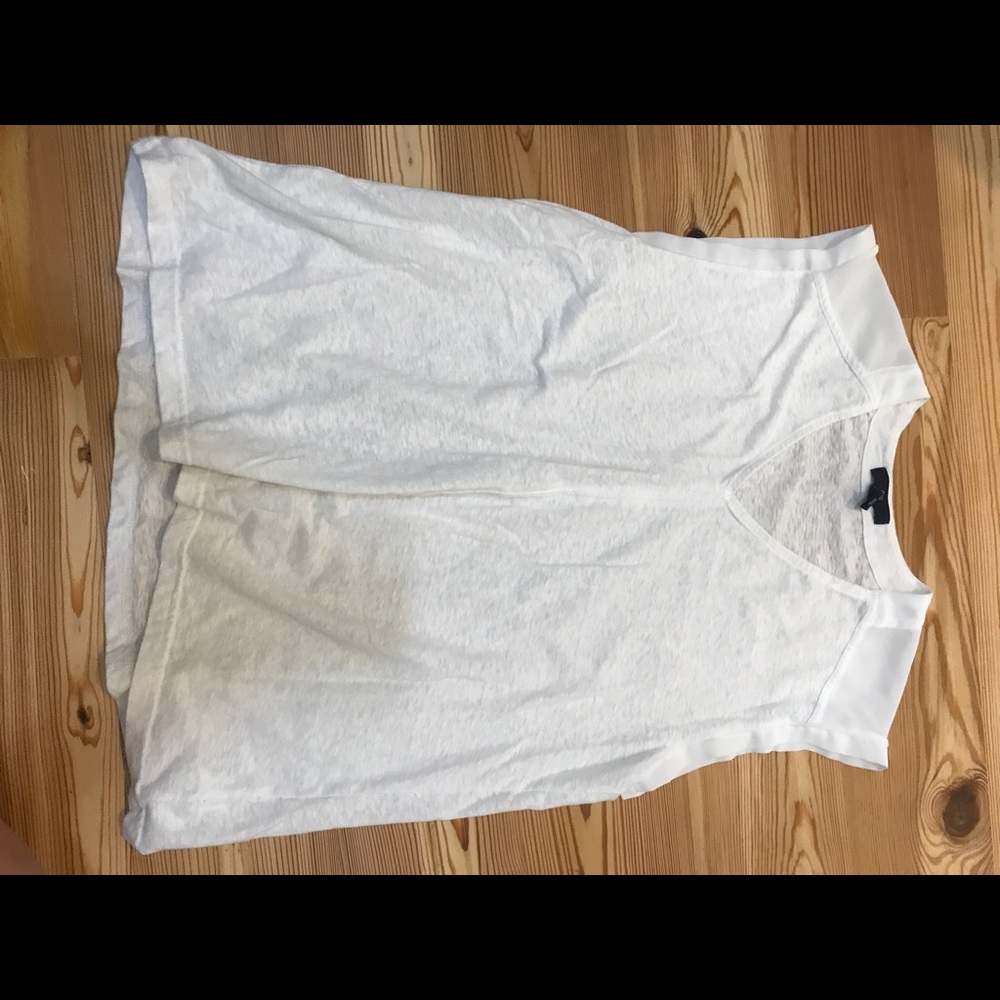 Elegant white sleeveless top